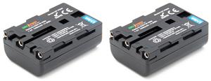 chilipower Sony NP-FM50 accu - 1600mAh - 2-Pack