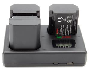 chilipower Sony Accu NP-FZ100 Kit Deluxe - 3 accu's + Triple lader, voor het laden van 3 accu's