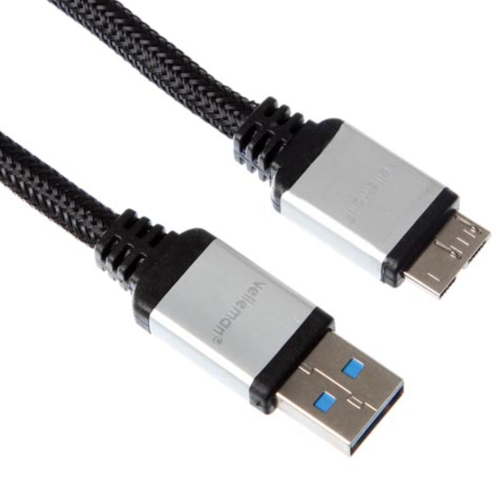 Velleman USB 3.0 A naar Micro USB Kabel - 