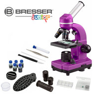 Bresser Optik 8855600TJ5000 Biolux SEL Schülermikroskop Kindermicroscoop Monoculair 1600 x Opvallend licht, Doorvallend licht