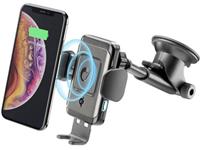 PILOTINSTWIRK Saugnapf Handy-Kfz-Halterung mit Induktionsladefunktion