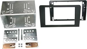 2-DIN Paneel Audi A3 (8P / 8PA) 2003-2013 - Kleur: Zwart