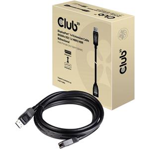 club3d DisplayPort Aansluitkabel [1x DisplayPort stekker - 1x DisplayPort bus] 3 m Zwart