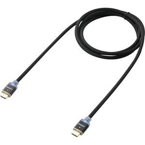 speakaprofessional HDMI Anschlusskabel mit LED [1x HDMI-Stecker - 1x HDMI-Stecker] 5.00m Schwarz