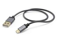 hama Kabel  Metall , Micro-USB, 1,5 m