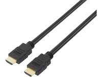 speakaprofessional HDMI Anschlusskabel [1x HDMI-Stecker - 1x HDMI-Stecker] 10.00m Schwarz