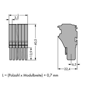 WAGO 2020-107 Connector, female 25 stuk(s)