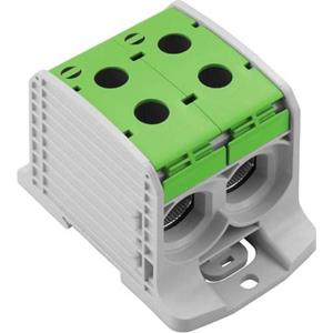 Doorgangsklem Weidmüller WPD 232 2X185/2X185 GN    2502820000 Grijs, Groen 1 stuk(s)