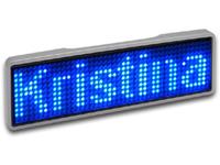 LED-naamplaatje Blauw 44 x 11 pix (b x h x d) 93 x 30 x 6 mm