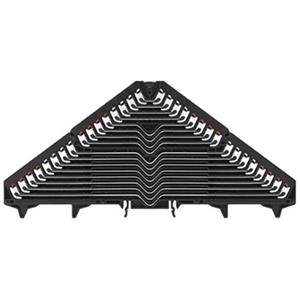 Weidmüller Rangierverteiler PRV 16 SW 35X7.5 WS/RT Schwarz 20St.
