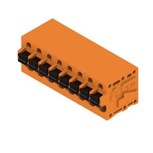 Weidmüller LMF 5.08/08/90 3.5SN OR BX Federkraftklemmblock 2.5mm² Polzahl 8 Orange 35St.