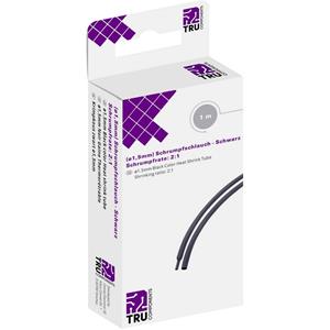TRU COMPONENTS T1904CA026 Krimpkous zonder lijm Zwart 1.50 mm Krimpverhouding: 2:1 1 m