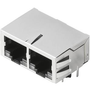 Weidmüller Buchse, Einbau horizontal RJ45G1 R12D 3.3EYG/YG RL Silber, Schwarz 90St.