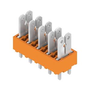 Weidmüller Flachsteckverteiler Steckbreite: 6.3mm Steckdicke: 0.8mm 180° Teilisoliert O