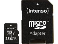 Intenso microSDXC Cards 256GB Class 10 UHS-I Premium