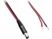 BKL Electronic Laagspannings-aansluitkabel Laagspanningsstekker - Open kabeleinde 5.50 mm 2.10 mm 30.00 cm 1 stuk(s)