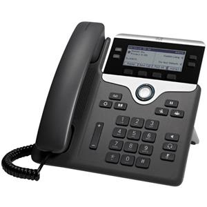 cisco UC Phone 7841 VoIP-systeemtelefoon Zwart, Zilver