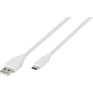 vivanco USB 2.0 Aansluitkabel [1x USB-A 2.0 stekker - 1x USB-C stekker] 1.2 m Wit