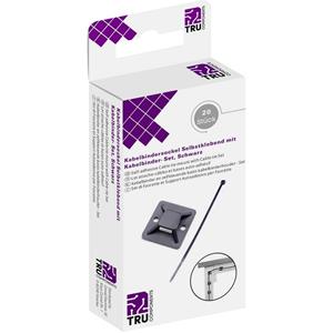 trucomponents TRU COMPONENTS Kabelbinder-Sortiment 100mm 2.50mm Schwarz 20 Teile