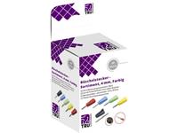 trucomponents TRU COMPONENTS Laborsteckverbinder-Sortiment Stecker, gerade Stift-Ø: 4mm Schwarz, Rot, Blau, Gelb,