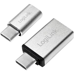 logilink USB 3.1 (gen. 1) Adapter [1x USB-C stekker - 1x Micro-USB 2.0 B bus, USB 3.0 bus A] AU0040