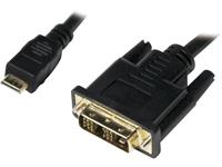 LogiLink LogiLink Mini-HDMI - DVI-D M/M 1m. Snoerlengte: 1 m, Aansluiting 1: Mini-HDMI, Aansluiting 2: DVI-D. Duurzaamheidscertificaten: RoHS