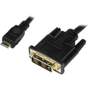 LogiLink LogiLink Mini-HDMI - DVI-D M/M 1m. Snoerlengte: 1 m, Aansluiting 1: Mini-HDMI, Aansluiting 2: DVI-D. Duurzaamheidscertificaten: RoHS