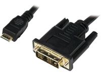 logilink HDMI / DVI Aansluitkabel [1x HDMI-stekker C mini - 1x DVI-stekker 18+1-polig] 1.5 m Zwart