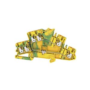 weidmüller Randaardeklem A2T 2.5 3C PE 2531320000 Groen-geel 50 stuks