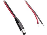BKL Electronic Niedervolt-Anschlusskabel Niedervolt-Stecker - offene Kabelenden 3.50mm 1.10mm 1.00m