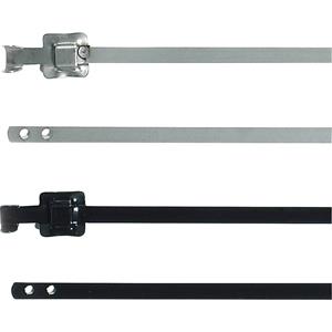 HellermannTyton 111-91161 MLT16SSC5-SS316/SP-BK Kabelbinder 430 mm 5 mm Zwart Bandsluiting geflensd, UV-stabiel 1 stuk(s)