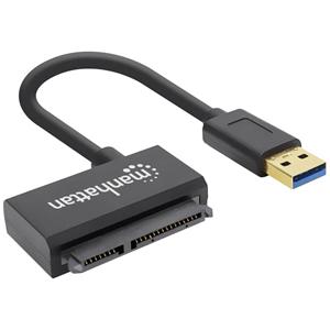 manhattan USB 3.0 Adapter [1x USB 3.0 Stecker A - 1x SATA-Kombi-Stecker 7+15pol.]