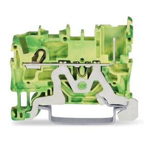 Wago Basisklemme 5.20mm Push-In-Klemme Grün, Gelb 100St.