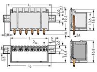 Wago Stiftgehäuse-Platine 2092 Polzahl Gesamt 5 Rastermaß: 5mm 100St.