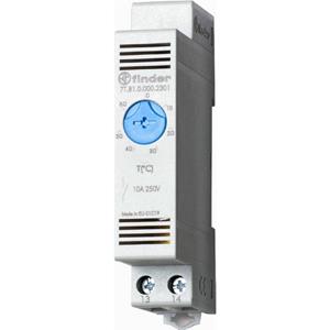 finder Thermostaat voor schakelkastverwarming 7T.81.0.000.2301 250 V/AC 1x NO (l x b x h) 88.8 x 17.5 x 47.8 mm 1 stuk(s)