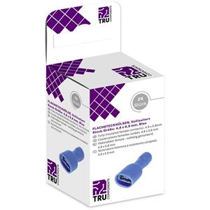 trucomponents TRU COMPONENTS Flachsteckhülsen-Sortiment Steckbreite: 4.80mm Steckdicke: 0.80mm 180° Vo
