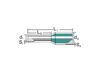 Weidmüller Aderendhülse 1 x 2.5mm² x 6mm Teilisoliert Grau 500St.