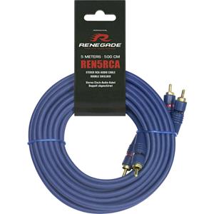 Renegade Ren5RCA Cinchkabel 5.00m [2x Cinch-Stecker - 2x Cinch-Stecker] Q779262