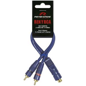Renegade RENYRCA Y-Cinchkabel 25.00cm [2x Cinch-Stecker - 1x Cinch-Buchse] Q779352