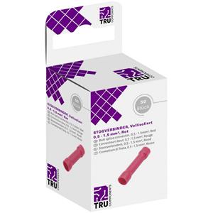 TRU COMPONENTS T1904C066 Doorverbinder 0.50 mmÂ² 1.50 mmÂ² Volledig geÃ¯soleerd Rood 50 stuk(s)
