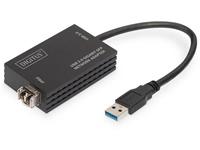 digitus USB 2.0, Computer, Glasvezel, Laptop, USB 3.0, Netwerk Adapter [1x USB - 1x SFP-slot] DN-3026
