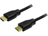 logilink HDMI Aansluitkabel [1x HDMI-stekker - 1x HDMI-stekker] 0.2 m Zwart