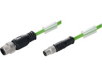 Weidmüller Sensor-/Aktor-Datensteckverbinder, konfektioniert M12 Stecker, gerade 0.50m P