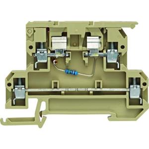 Zekeringsdoorvoerklem Weidmüller KDKS1/35 LD 24VDC 4ZB 8215900000 Beige 25 stuk(s)