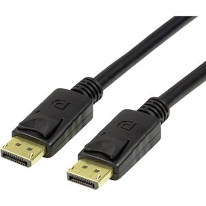 logilink DisplayPort Aansluitkabel [1x DisplayPort stekker - 1x DisplayPort stekker] 1 m Zwart