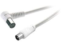 speakaprofessional Antennen Anschlusskabel [1x Antennenstecker 75Ω - 1x Antennenbuchse 75 Ω] 1.