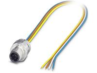 phoenixcontact Phoenix Contact 1552256 Sensor/actuator steekconnector M12 Aantal polen: 4 Stekker, inbouw 0.50 m 1 stuk(s)