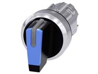 Siemens 3SU10522BM500AA0 3SU1052-2BM50-0AA0 Knebelschalter Knebel Blau 2 x 45° 1St.