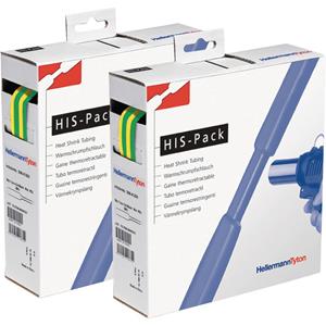 hellermanntyton 300-31907 Krimpkous zonder lijm Groen-geel 19.10 mm Krimpverhouding: 2:1 1 m