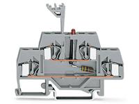 Wago Doppelstock-LED-Klemme 6mm Zugfeder Belegung: L Grau 50St.